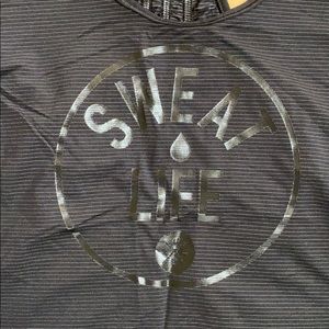 Lululemon black SWEAT LIFE  tank top.